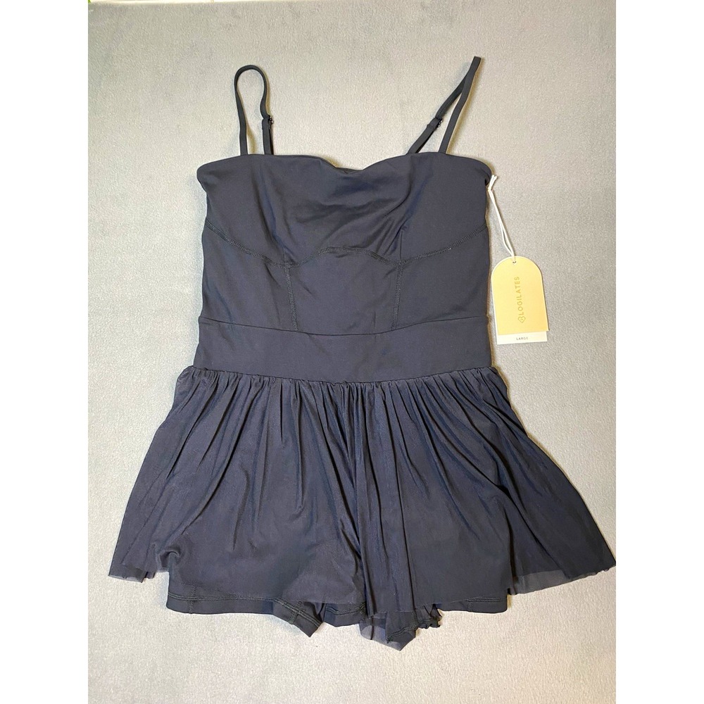 Blogilates Barre Romper Black Size Large Balletcore Athletic tennis dance